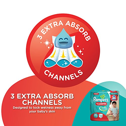 Image of Pampers Extra Large Size Diapers Pants (28 Count)