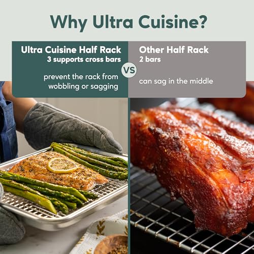 Image of Ultra Cuisine Cooling & Baking Rack Set - 8.5'' x 12'' - Set of 2