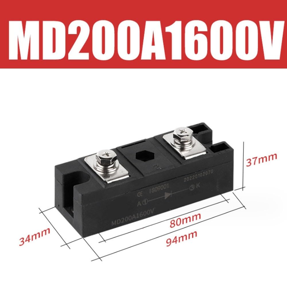 Módulo de diodo de carga antiinversa 1600 V 100 A para matriz de paneles solares fotovoltaicos, carga de batería, gabinete CC, fuente de alimentación rectificada (MD100A)