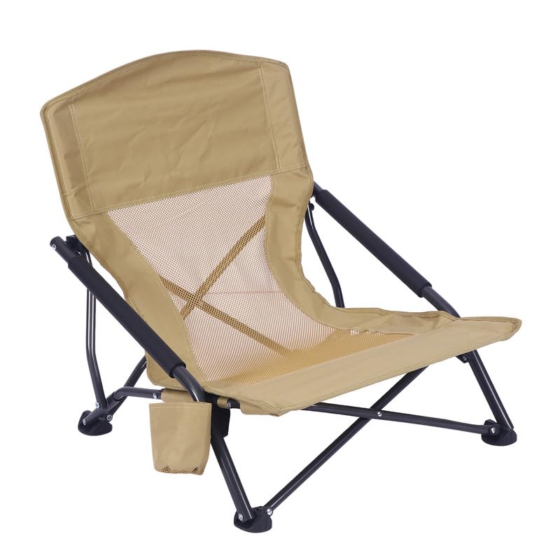 Chaise de camping portable pliante légère et dossier en maille