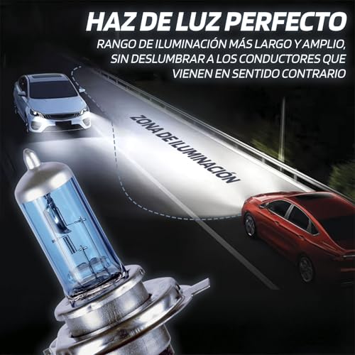 S SUMEX Estuche Bombilla H4 Plasma Super Blanca, 2 Unidades, Xenon