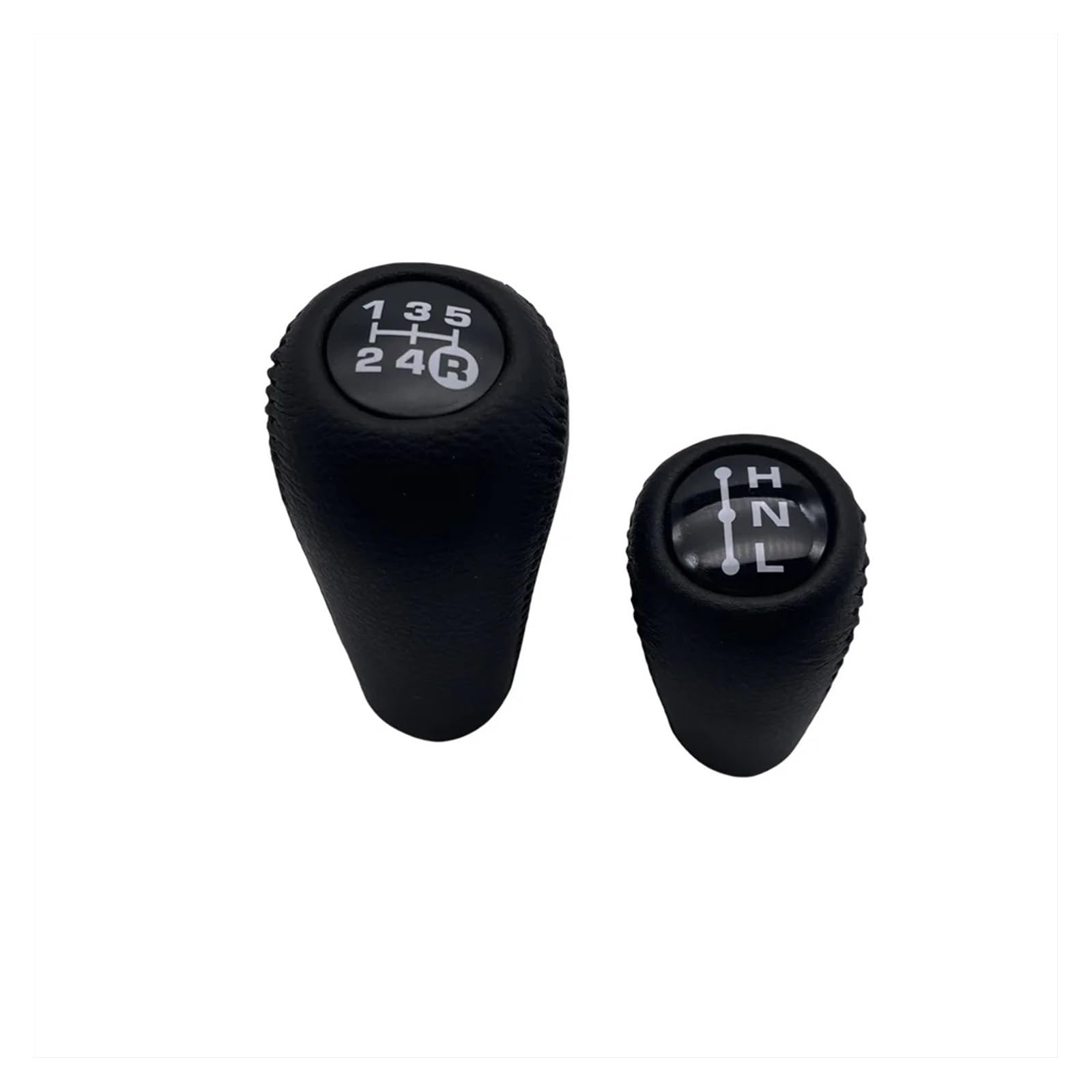 Sauanmnktp Black Set Gearshift Knob For Toyota Prado Lc120 2003-2009 5 Speed Gear Shift Knob Car Manual Transmission Leather