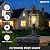 NAXTTII Outdoor Post Light Hardwired Waterproof Aluminum Pole Light Fixture with Water Ripple Glass Exterior Lamp Post Lantern for Garden Yard Patio Pathway 14.6 Inch E26 Socket