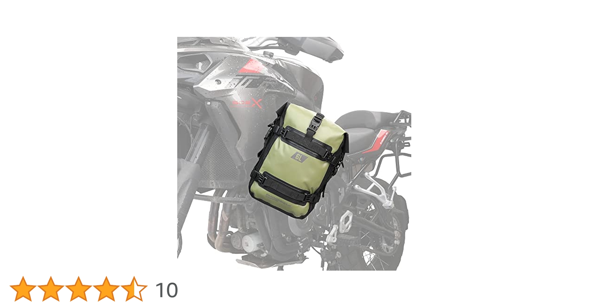 Amazon | Rhinowalk オートバイクラッシュバーバッグ 防水 6L