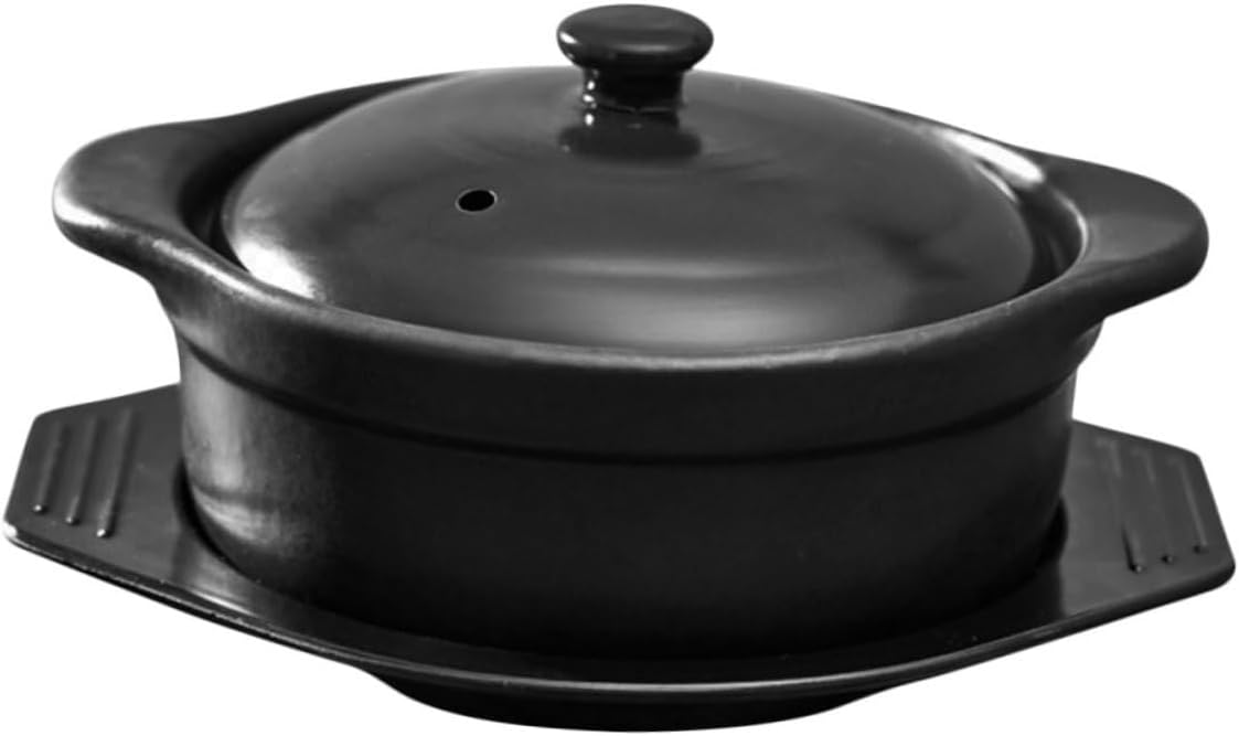 Ceramic Casserole Pot Lid Enamel Cookware Stockpot Stewing Pot Kitchen Soup Home Ceramic Casserole Dish