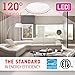 OSTWIN (4 Pack) 14 Inch Dimmable LED Ceiling Light, Flush Mount Round Light Fixture, 25 Watts (125W Replacement), 1931 Lm, 5000K (Daylight), Acrylic Shade, ETL Listed