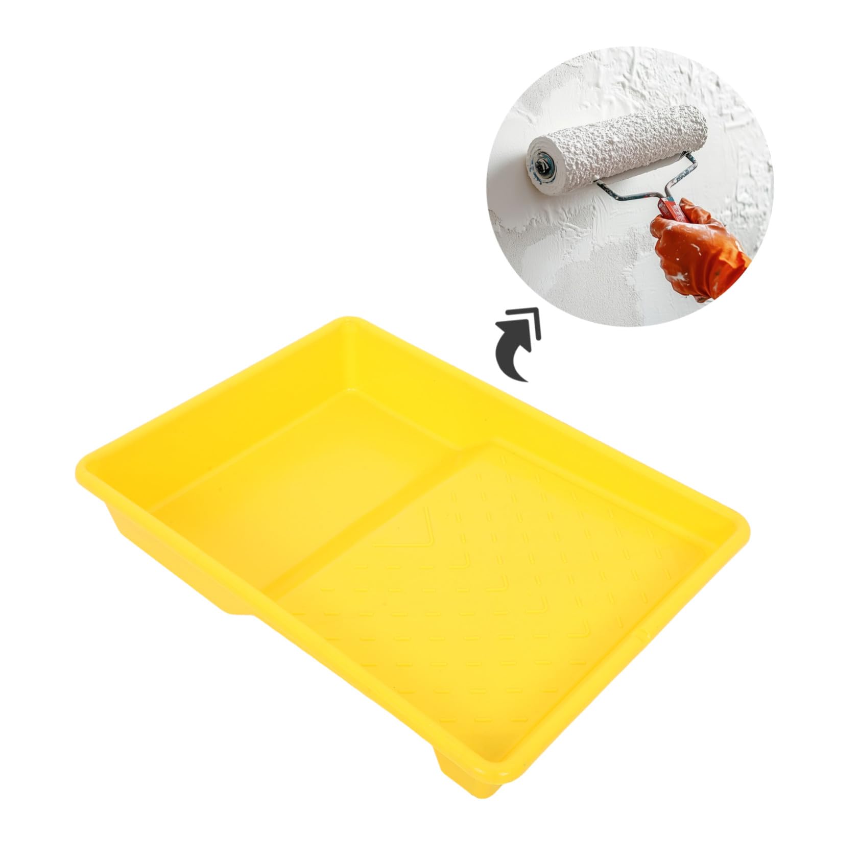 Hemobllo 5 Szt. Częściowy Prostokątnych Plastikowych Tacek Do Malowania Ergonomiczne Wielofunkcyjne Pojemniki Do Mieszania i Nakładania Farby i Wielokrotnego Użytku