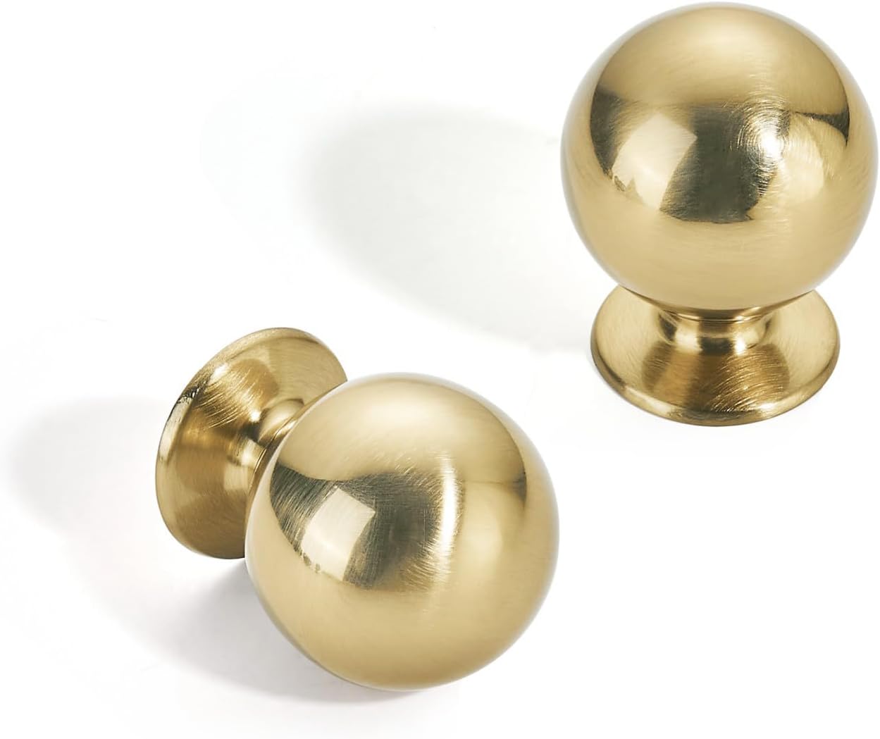 SAILING 10 Pack Cabinet Knobs-Single Hole Champagne Bronze Cabinet Pulls for Dresser Knobs Drawer Knobs and Pulls for Kitchen Bathroom Cabinets Handles SA10185