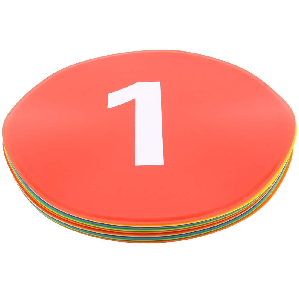 Disques Marqueurs Ronds, 10PCS Disque D'entraînement De Football, Disques Plats antidérapants, Marqueurs De Football, pour Football, Activités De Plein Air, Parking, Circulation