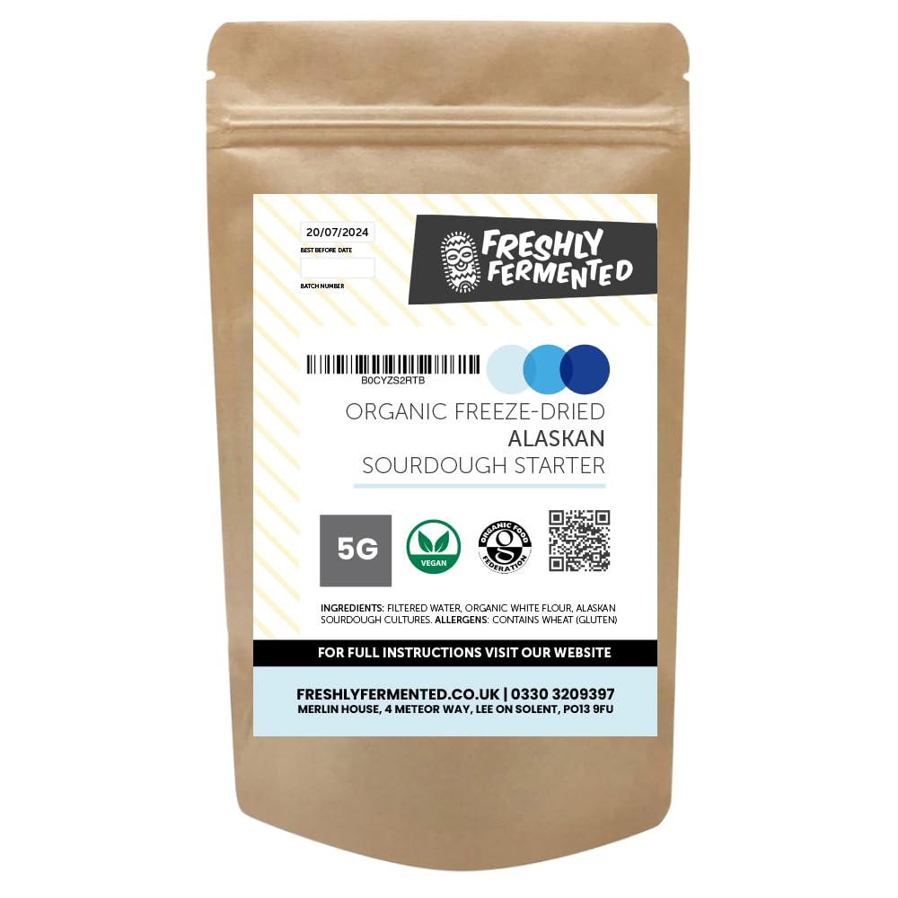 Freshly Fermented - Certified Organic Freeze Dried Sourdough Starter, Alaskan