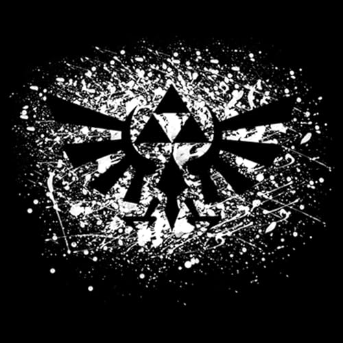 Boy's Nintendo Legend of Zelda Triforce Paint Splatter Print T-Shirt2