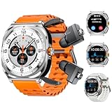 FANCHENGZI Smartwatch con auricolari (rispondere ed effettuare chiamate) Orologio impermeabile IP67 (2 cinturini), orologi sportivi oltre 100 modalità sportive (ciclismo/fitness/escursionismo