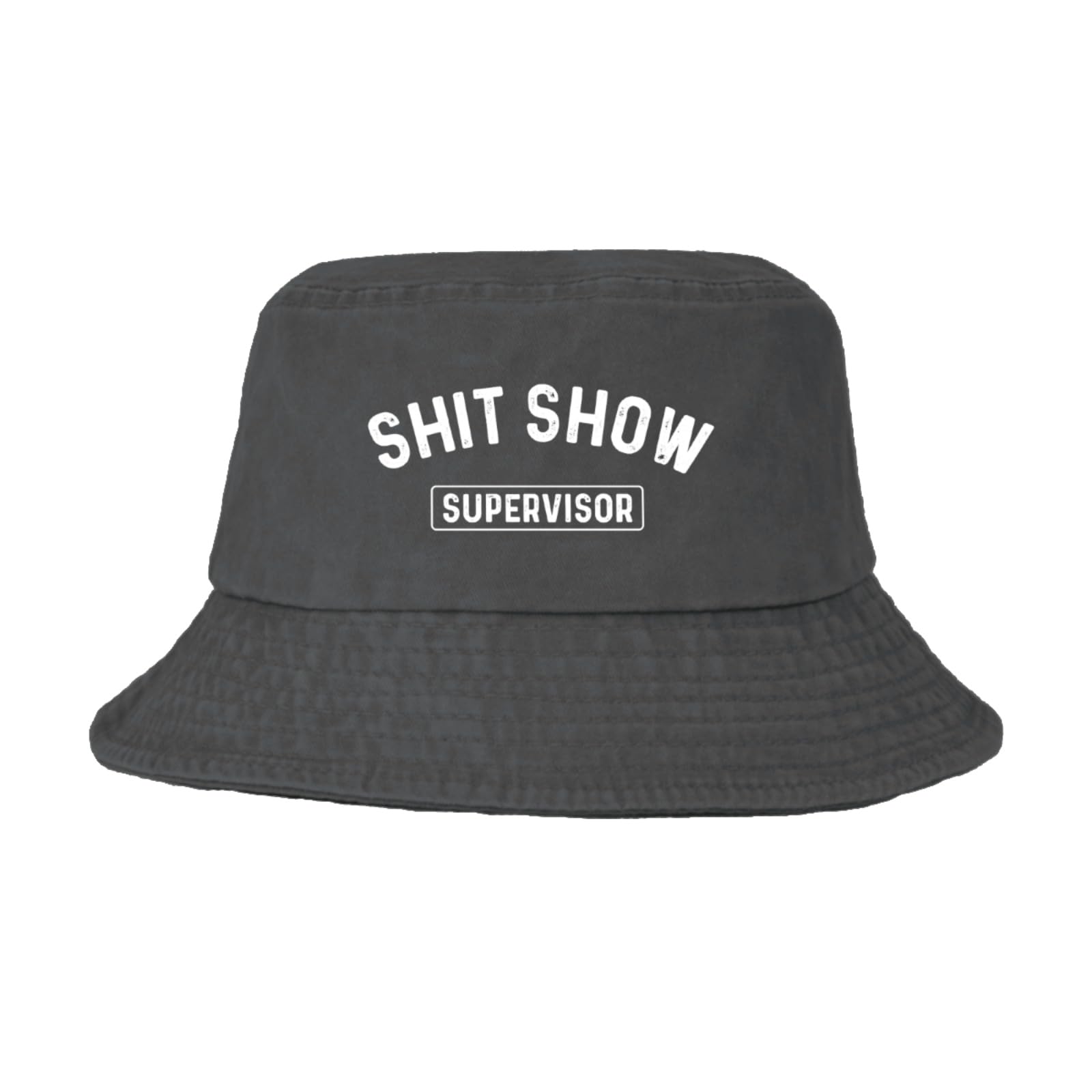 Nlwqekv Unisex Wash Black Bucket Hat Shit Show Supervisor Hat Bucket Hat For Womens Bucket Hat Funny Bucket Hat