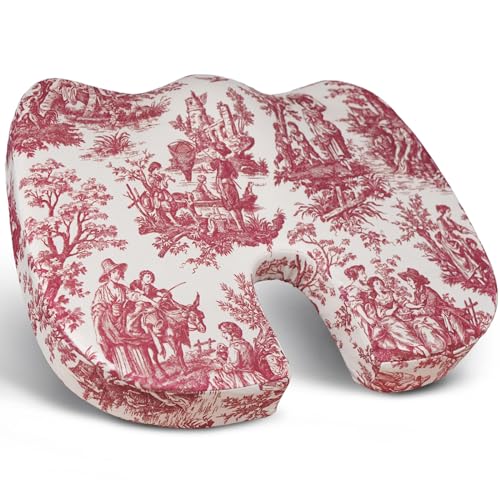 Image of Tailbone Pain Relief Cushion, Memory Foam Seat Cushion for Coccyx Sciatica Pain Pressure Relief Office Desk Chair
