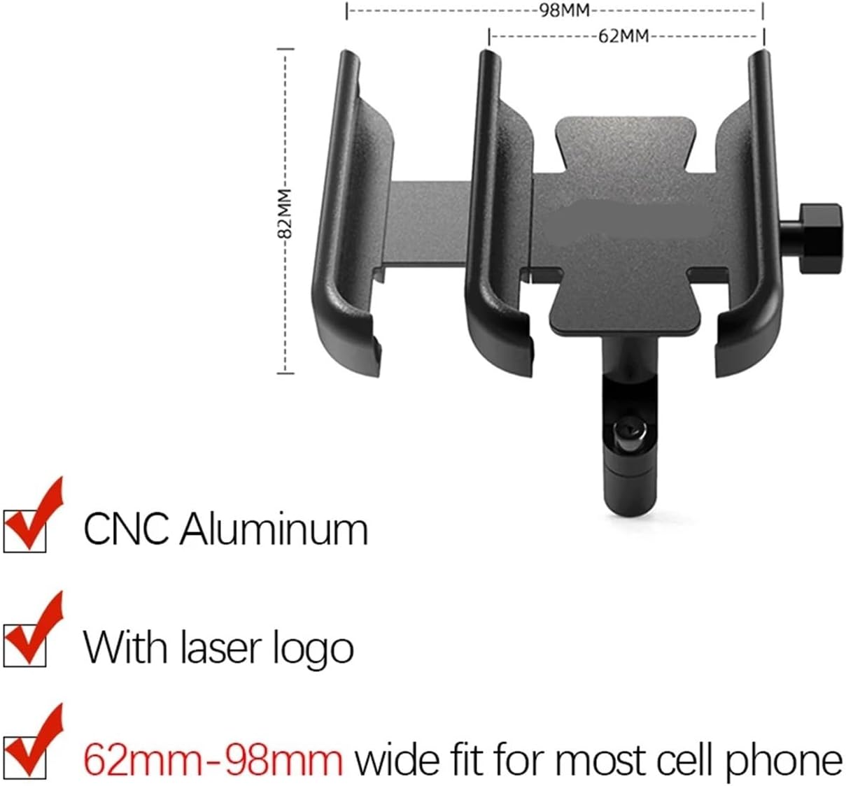 Mobile Phone Holder Motorcycle CNC Aluminum GPS Phone Bracket For
