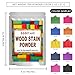 GOODTAKE 10 Colors Wood Stain Powder, Wood Dye Stain Powder That Makes Vibrant Wood, Premium Fast Dry Wood Stain Powder for Crafts, Multiple Finishes - for Indoor Outdoor Wooden (10 Colors)