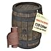 Produktbild REGENTONNE EICHENFASS 120 Liter Inkl. Regensammler T33 braun REGENFASS Wasserfass REGENWASSERTONNE Wassertonne - FROSTSICHERES Gartenfass für Regenwasser u.v.m. in Holz-Optik aus robustem PE-Kunststoff