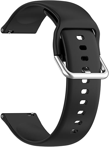 Miniatura 6 de TenCloud Paquete de 5 correas compatibles con MILOUZ/WNH IDW19 para mujeres y hombres, correa de repuesto de silicona suave para Veryfit Smart Watch