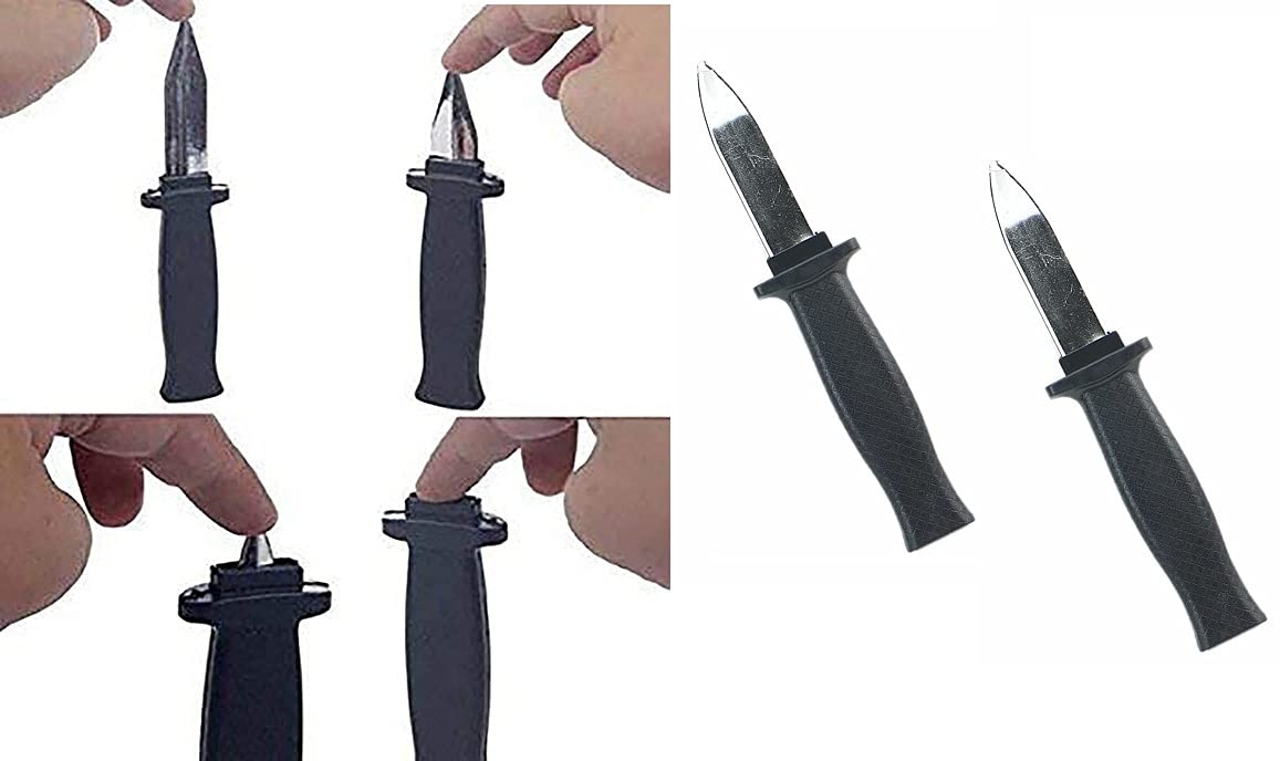Ekan Set of 2 Pcs Fake Practical Jokes and Halloween Prank Trick Toy for Kids and Adults (Prank Tricky Knife) (B093ZP9323) Amazon Price History, Amazon Price Tracker