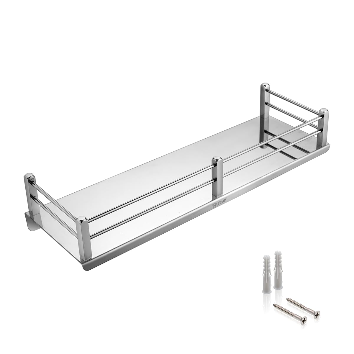 Ruhe 15 Inch Stainless Steel Multipurpose Shelf for Bathroom Organizer | Bathroom Stand for Wall | Wall Storage Shelf | Toilet/Bathroom Self Rack for Essential | Bathroom Accessories | Silver-image-32