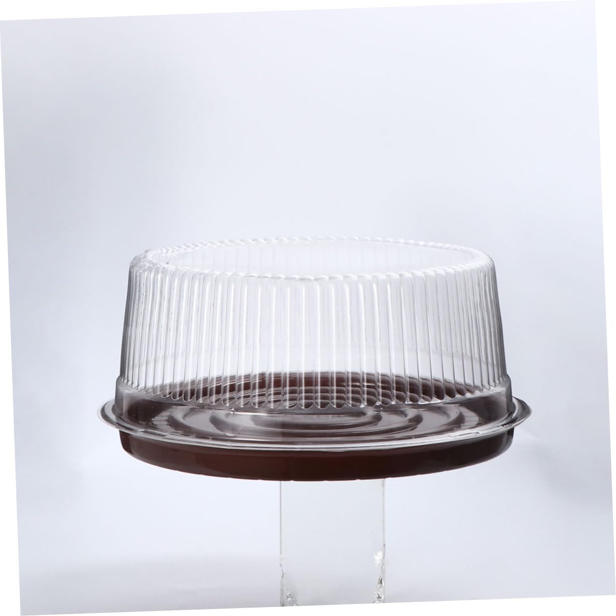 20pcs 8-inch Plastic round Cake Boxes Cake Carrier and Storage Containers for Cupcakes Muffins Pastries Baking Supplies