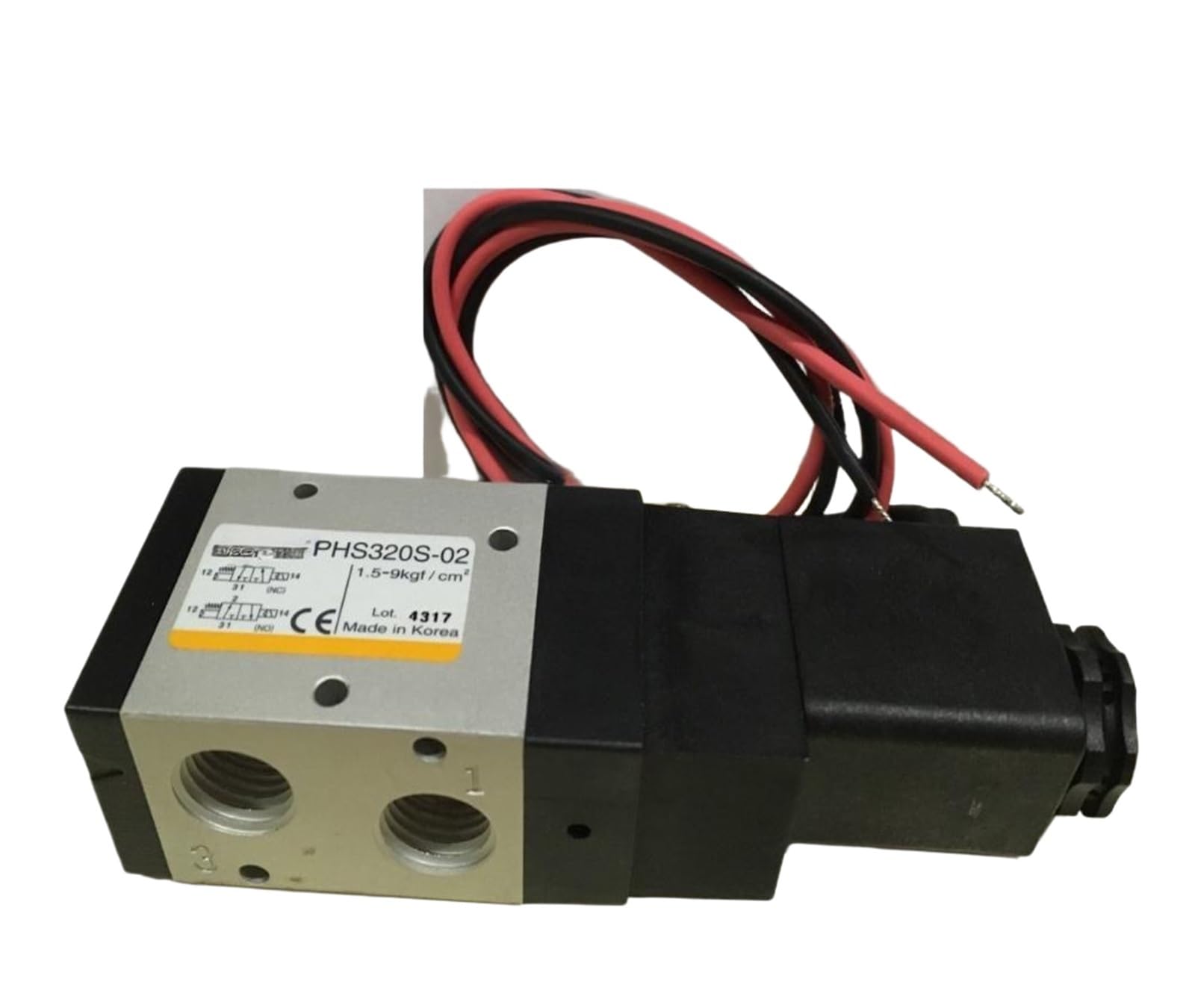 PHS320S-02-24V-D distributeur pneumatique 3/2 voies monostable G1/4