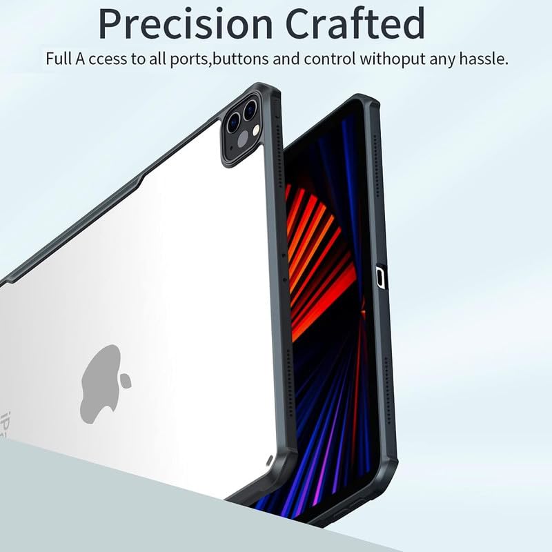 Image of WHITBULL Ultra Hybrid Back Cover Case Designed Compatible with iPad Pro 12.9 (2021) (5th Generation)-Black