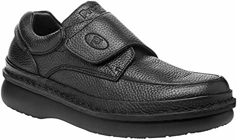 Propét mens Scandia Strap loafers shoes, Black Grain, 10.5 XX-Wide US | Image 3