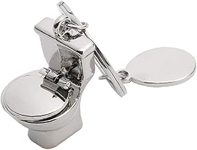 Funny Like Real Closing Stool Toilet Key Ring, Medium, Other Gems, As the picture shows., M