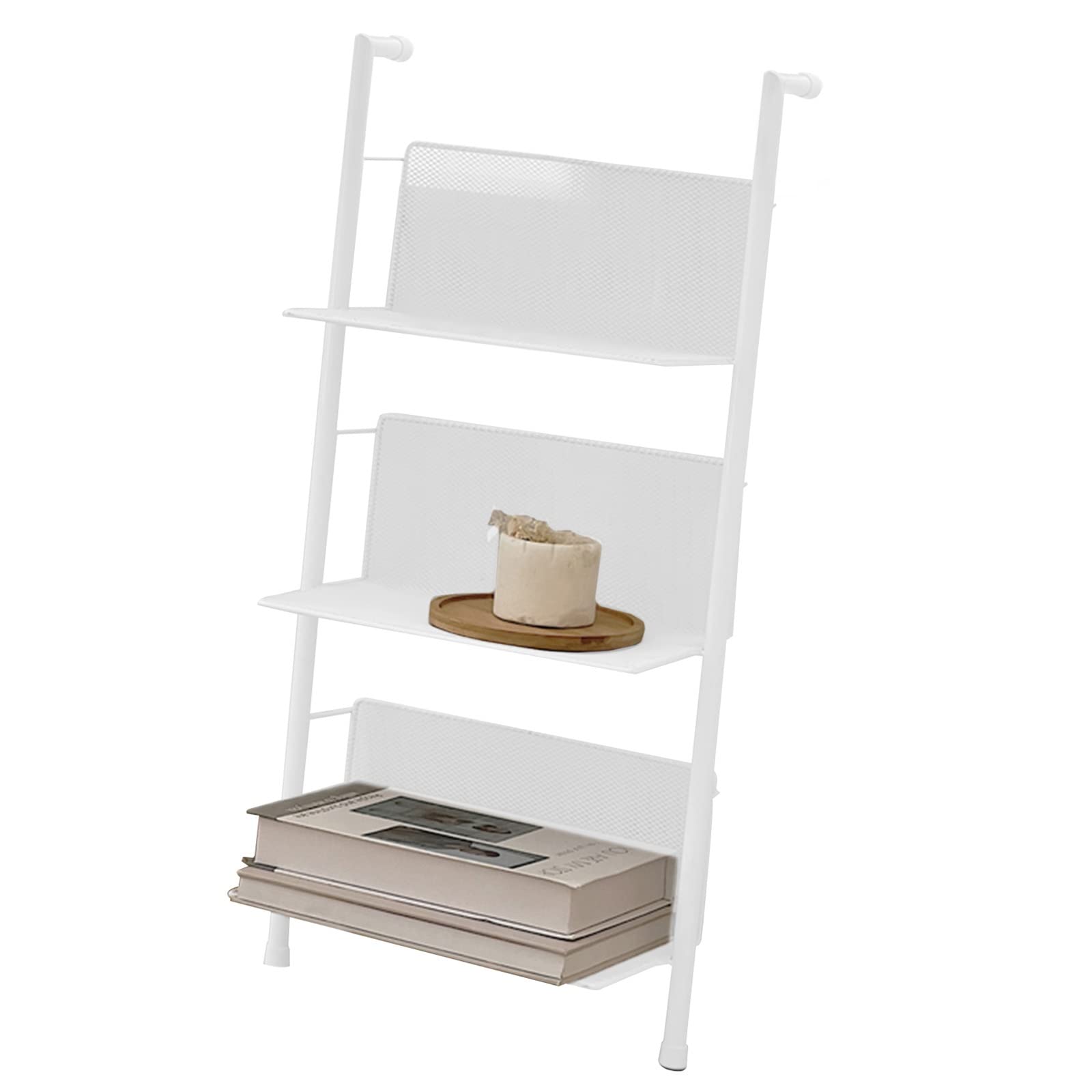 ASerZenith Magazine Rack Magazine Stand 28 Inch Tall Mesh Magazine Rack, Floor-Standing Brochure Catalog Display Holder/Newspapers Stand, for Home Commercial Use (White)