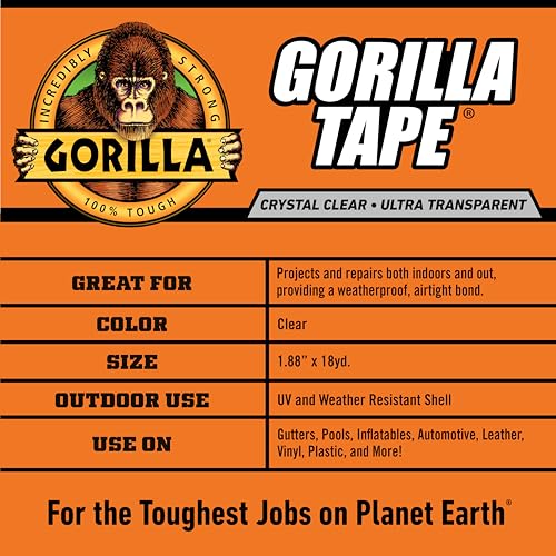 Gorilla 6060002 Crystal Clear Repair Duct Tape thumb #4