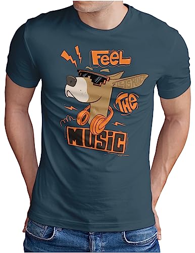 T-shirt Musique Homme OM3 Deejay Dog, le cadeau idéal pour un passionné de DJ