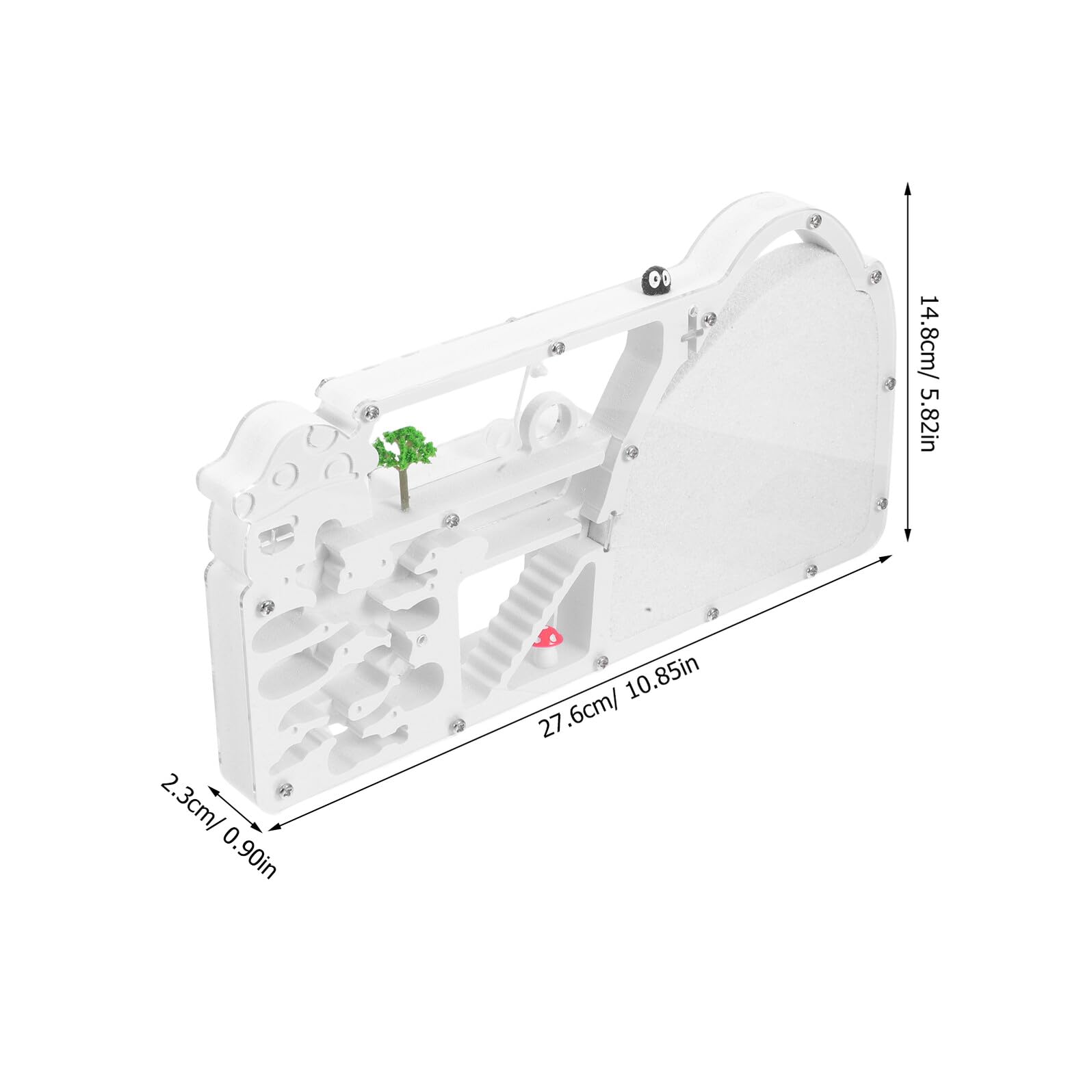 Kit de Observación de Hormigas Castillo de Cría Abs Blanco | Soporte para Hormigas, Hormiguero Formicarium, Kit Científico Interactivo, Decoracion Colegio