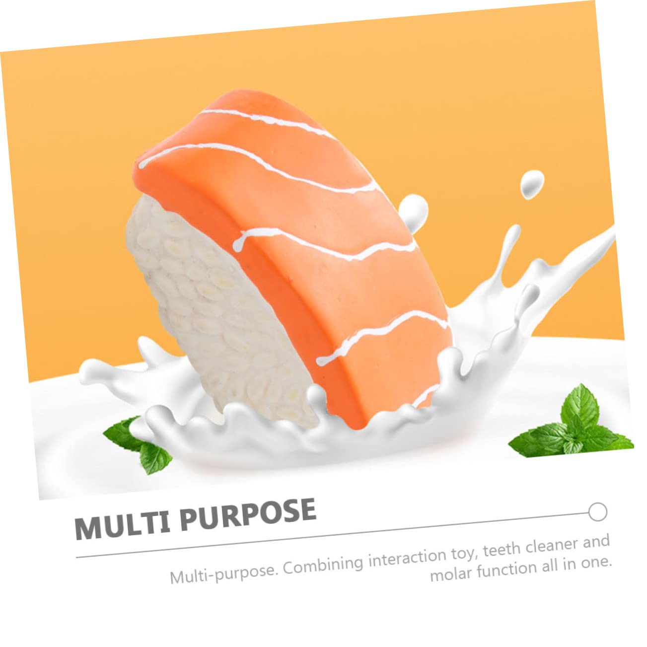 INOOMP 9piezas Juguete para Forma De Sushi De Molar y Limpieza Juguete Resistente y Prevención De Aburrimiento