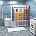 Produktbild getDigital Periodensystem Duschvorhang aus beliebter Nerd WG - Anti-Schimmel Badewannen-Vorhang aus Polyester - 180 x 200 cm