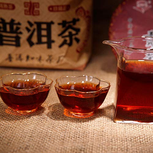 通用 Té cocido PU er Tea Cake Seven Son Gong Cha Chinese Yunnan Black Tea 357g - Imagen 7