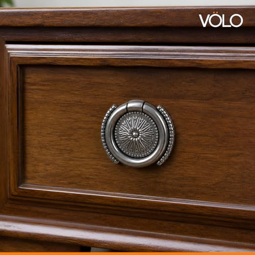 Image of VOLO 2 Pieces Cabinet Knob /Kadi | Pull Knobs for Drawers, Wardrobes & Cupboards | Ideal for Kitchen & Home | (Kadi-19) | (Satin Black, 2 Pieces)