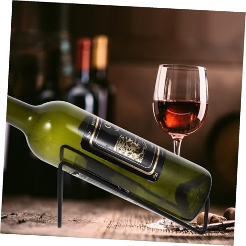 Soporte metálico para botellas de vino Veemoon 2 piezas miniatura 6