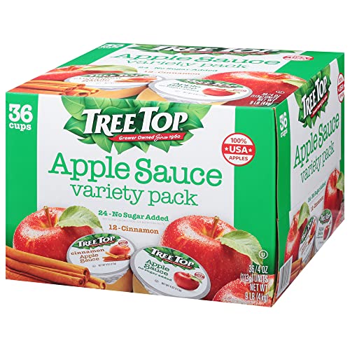 Tree Top Apple Sauce Cups Variety Pack, 4 Oz., 36 Cups #TOP2