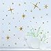 TOARTi DCTOP Sparkle Star Wall Decal Gold Stars Wall Stickers Removable Vinyl Wall Stickers for Kids Rooms Decor Gold Wall Decal for Stars Home Decoration,Gold