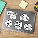 (3PCS) Soccer Coach Stickers – Waterproof Vinyl Decals for Laptops, Tumblers, Water Bottles, Scrapbooks, Phone Cases – Sports Sticker Gift for Soccer Coaches – 3 x 2.2 Inch