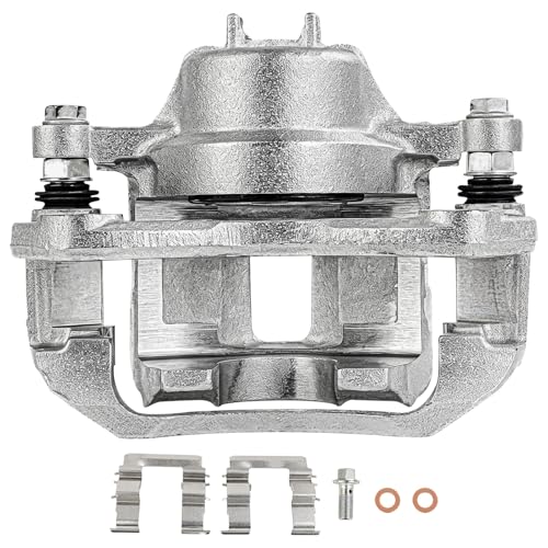 Image of SCITOO Front Left Brake Caliper With Bracket 19B3300 Compatible For Dodge For Attitude 2006-2011,For Hyundai For Accent 2006-2011,For Kia For Rio 2006-2011,For Kia For Rio5 2006-2011