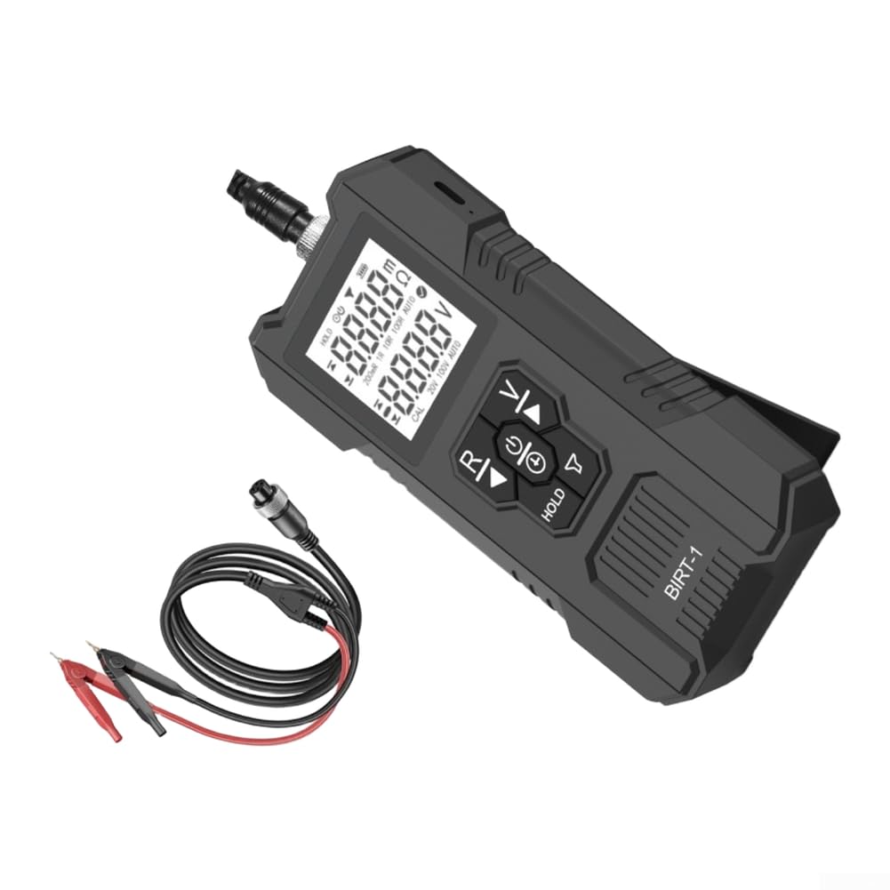 Testeur de batterie avec port de charge Type-C compact (noir)