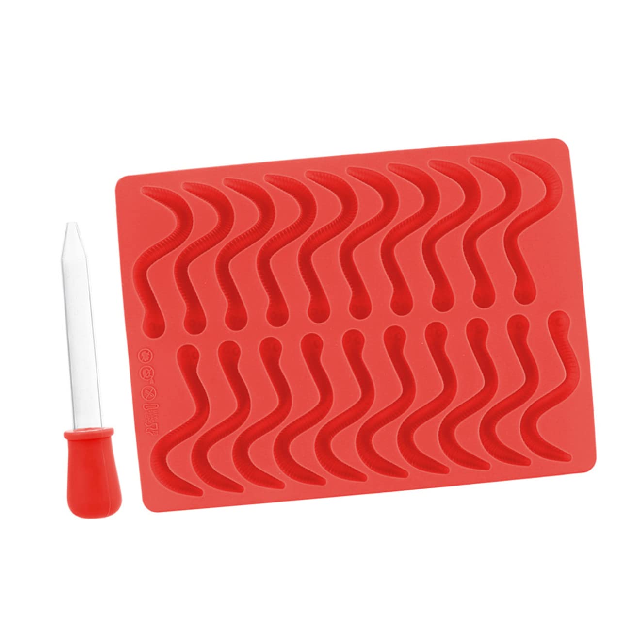 3pièces Moules Silicone Pour Bonbons Forme Pipettes Bleu Ciel Vert Rouge Pour Créer Des Décorations Chocolat Fondant Et Pâte à Sucre Pour Anniversaires Et Fêtes