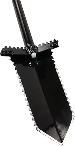 Miniatura 3 de Anaconda NX-6 Pala de acero templado de 36" con hoja dentada doble y clavijas de pie