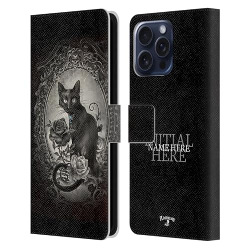 Coque cuir personnalisé iPhone 16 Pro Max étui portefeuille Poe Skulls