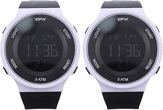 Ladies Digital Watches 2pcs Digital Watches Watch Calendar Blacklight Casual Wristwatch Reloj Deportivo para Mujer Reloj Deportivo para Hombre