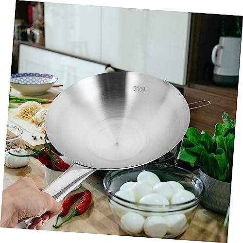 Wok de acero inoxidable para cocina a gas e inducción miniatura 7