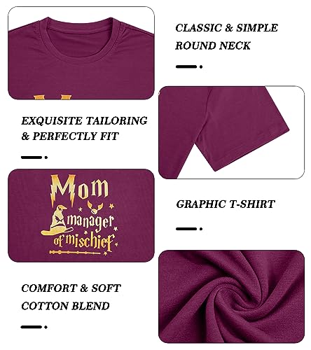 Women Funny Mom T Shirt Manager Shirt Mom Life Tee Fantastic Mama Shirt Magic Mom Shirt Mothers Day Tee Tops3