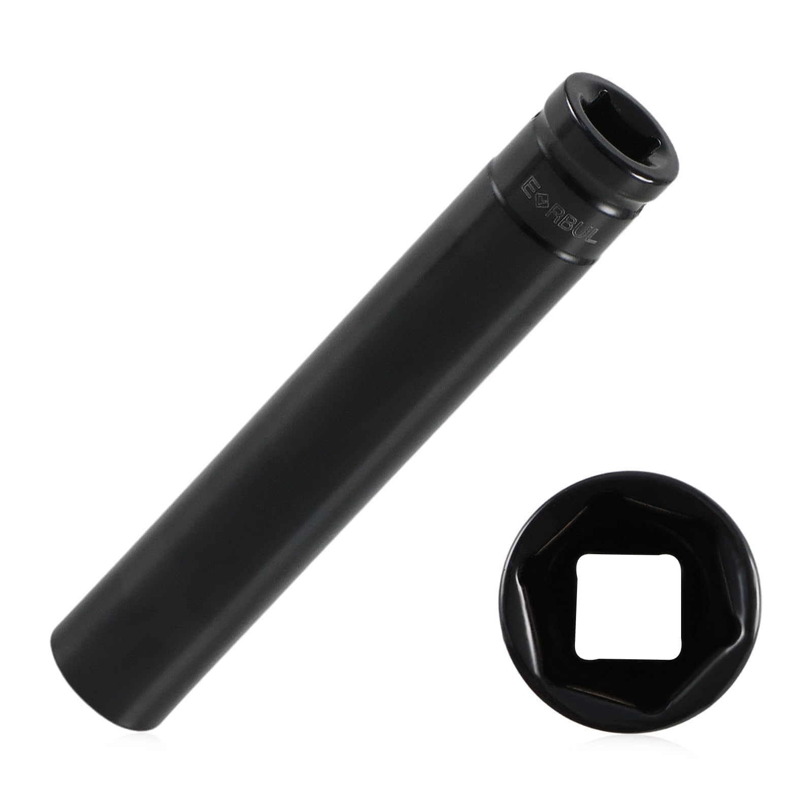 EVRBUL 3/4" Socket Truck Cage Bolt Socket Tool Removal Puller Cagebolt Release Bolt Removal Tool Compatible with Truck Air Brakes with 800921 Cage Bolt, Extra Deep 3/4" Socket 1/2" Drive